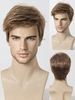 Perruque Pour Homme Brune Foncé Droite Courte Accessoire Naturelle Cosplay