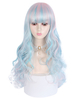 Perruque Sweet Lolita Baby Blue 66cm-95cm Fibre résistante à la chaleur Accessoires Lolita