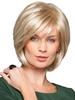 Perruque Synthétique Courte Femme Invisible Prothèse Capillaire Blonde Frisée
