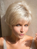 Perruque Synthétique Courte Femme Invisible Prothèse Capillaire Blonde Frisée