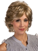 Perruque Synthétique Courte Femme Invisible Prothèse Capillaire Blonde Frisées