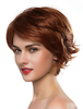 Perruque Synthétique Courte Femme Invisible Prothèse Capillaire Marron Clair Frisée