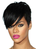 Perruque Synthétique femme Perruque Afro Perruque noire courte