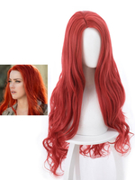 Perruques 2021 Cosplay Toussaint Aquaman Mera Perruques Cosplay De Dc Comics Déguisements Halloween
