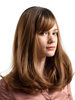 Perruques de cheveux bruns femmes longues perruques de cheveux Bob