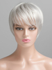 Perruques de Cheveux Humains Femme Courtes Unicolore avec Franges