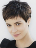 Perruques de Cheveux Humains Femme Courtes Unicolore avec Franges