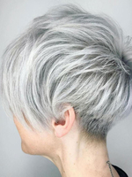 Perruques de Cheveux Humains Femme Courtes Unicolore avec Franges