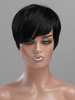 Perruques de Cheveux Humains Femme Frisées Courtes Unicolore