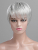 Perruques de Cheveux Humains Femme Frisées Courtes Unicolore