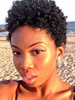 Perruques de cheveux humains noires courtes perruques de cheveux afro pour les femmes