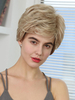 Perruques de cheveux humains Perruques blondes courtes Boycut