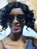 Perruques de cheveux humains pour femme Noir Cheveux mixtes en couches Casual Perruques de cheveux humains moyennes