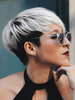 Perruques de cheveux humains pour femme Ombre Cheveux longs en couches de style européen Perruques courtes de cheveux humains
