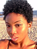 Perruques de cheveux humains pour femme Perruques courtes de cheveux humains à cheveux mélangés noirs