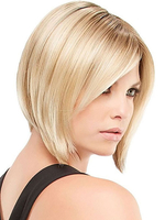 Perruques de cheveux humains pour femmes blonde mettant en lumière les cheveux courts perruques de cheveux humains