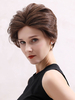 Perruques de cheveux humains pour les femmes café brun cheveux mélangés ébouriffés glamour court perruques de cheveux humains