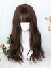Perruques Lolita Brune Accessoires Lolita En Fibre Longue Résistante À La Chaleur Mignonne