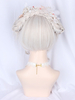 Perruques Lolita douces accessoires blancs chauds de Lolita de crochet de fibre de polyester