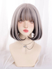 Perruques Lolita douces cheveux longs en surbrillance fibre résistante à la chaleur accessoires Lolita couleur fendue