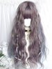 Perruques Lolita Style ROCOCO longues fibres résistantes à la chaleur bleu gris accessoires