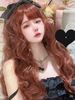 Perruques Lolita Style ROCOCO Marron Café Accessoires Lolita en Fibres Longues Résistantes à la Chaleur
