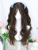 Perruques Mignonne Lolita Accessoires Lolita en fibre de polyester moyenne marron foncé