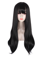 Perruques Sweet Lolita Accessoires Lolita Fibre Droite Noire