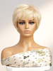 Perruques Synthétiques Or Pixies Boycuts Perruque Courte Femme Ébouriffée Cheveux Mixtes