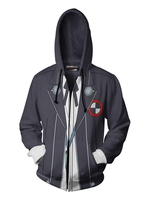 Persona5 Amamiya Ren Black Hoodie Sweat-shirt de costume de polyester
