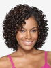 Petites perruques synthétiques"idiennes à cheveux courts bouclés pour femmes 2025