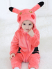 Pikachu Kigurumi Carnaval Pajamas Onesie Flannel Bébés 2021 Combinaison Enfants Déguisements Halloween