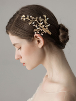 Pince à cheveux mariage coiffes doré accessoires de cheveux de mariée