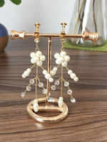 Pince doreille de mariage or bijoux de perles de mariée