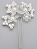 Épingle à cheveux Fashion blanc alliage perle mariage