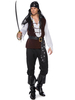 Pirate Déguisements Halloween Costumes Costumes 4 Pièces Homme Noir