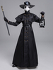 Plague MD Plague Doctor Cosplay Costume Noir Polyester Hommes \ s Costume Ensembles Plague Doctor Cosplay