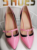 Plus la taille talons hauts bout pointu talon aiguille verni PU cuir mode talons hauts noirs