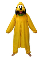Pluton Kigurumi Carnaval Pyjama Onesie Pour Adultes Polaire Flanelle Jaune Cartoon Chien Costume Carnaval Anime Déguisements Halloween