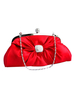 Pochettes de mariage en satin rouge Sacs à main de soirée en perles