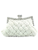 Pochettes du soir Strass Artwork Satin Fermeture à 2 boutons Sacs à main occasion spéciale féminine