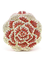 Pochettes du soir strass cristal géométrique fermeture magnétique fermeture éclair sac à main de mariage