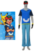 Pokémon Coton polyester Ensemble Gants&Pantalons&Top&avec casquette comme Ash Ketchum Déguisements Halloween