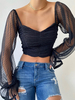 Polka Dot Blouse Femmes Off The Shoulder Sexy Tops