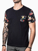 Polo Homme Col Rond Manches Courtes Polos Mode Noir