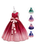Polyester"idien Décontracté Fleurs Sans Manches Polyester Robe dété Ombre Violet Enfants Robes Lolita