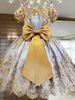 Polyester"idien Décontracté Noeuds Sans Manches Polyester Printemps Robe Rouge Enfant Lolita Robes