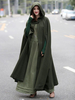 Poncho À Capuche Femme Cape Oversize