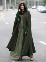 Poncho À Capuche Femme Cape Oversize