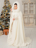 Poncho À Capuche Femme Ivoire Cape De Mariée En Fausse Fourrure